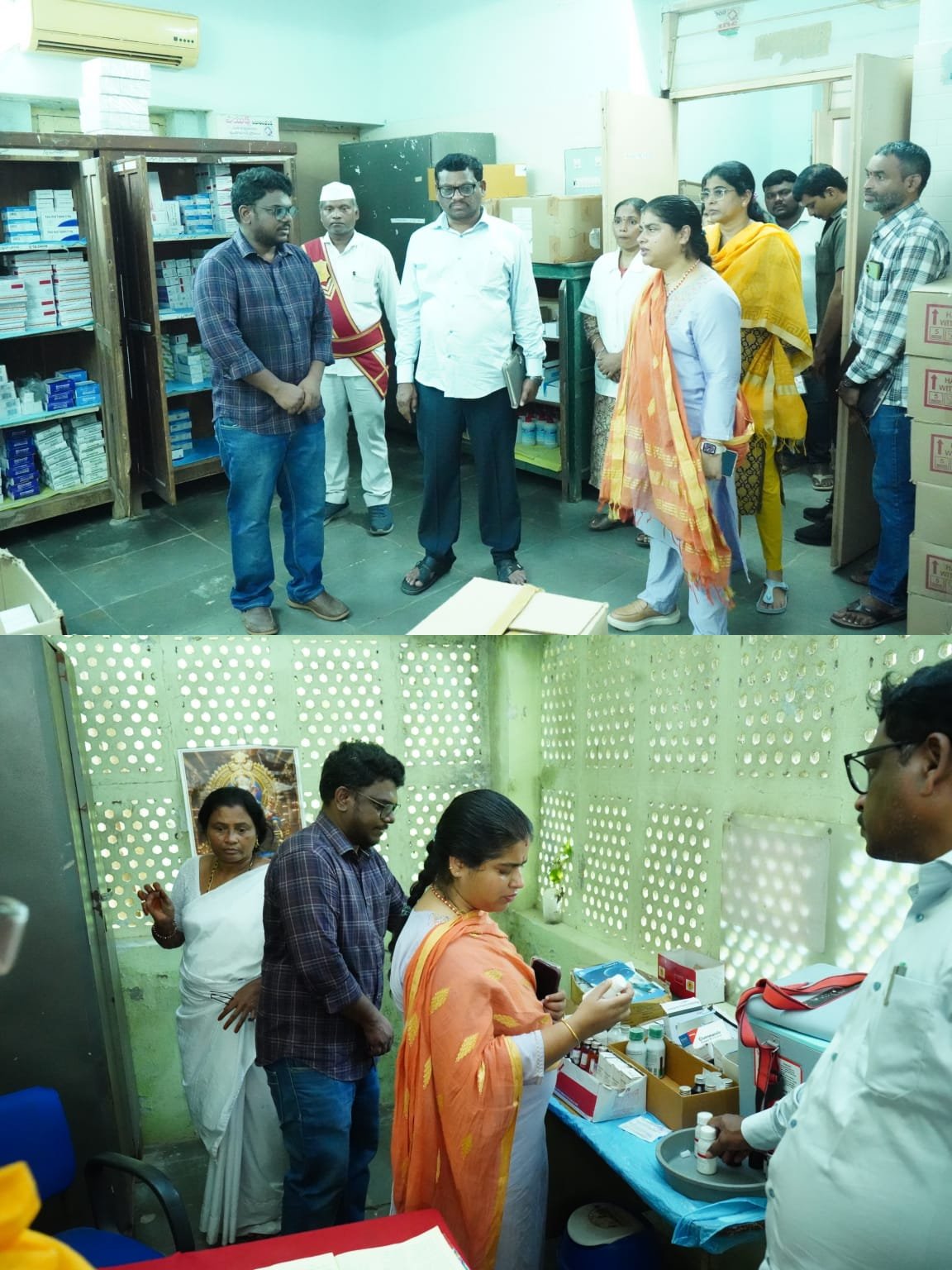 దుగ్గొండి పీహెచ్‌సీలో కలెక్టర్ ఆకస్మిక తనిఖీ  వైద్య సేవలు మెరుగుపర్చాలి..పరిశుభ్రతకు ప్రాధాన్యం ఇవ్వాలి